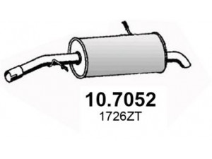 ASSO 10.7052 galinis duslintuvas 
 Išmetimo sistema -> Duslintuvas
1726NV, 1726VP, 1726ZK, 1726ZL