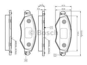 BOSCH 0 986 TB2 316 stabdžių trinkelių rinkinys, diskinis stabdys 
 Techninės priežiūros dalys -> Papildomas remontas
4253 05, 4252 12, 4252 28, 4253 02