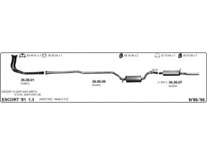 IMASAF 525000022 išmetimo sistema 
 Išmetimo sistema -> Išmetimo sistema, visa