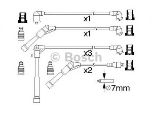 BOSCH 0 986 357 174 uždegimo laido komplektas 
 Kibirkšties / kaitinamasis uždegimas -> Uždegimo laidai/jungtys
24450 85E25