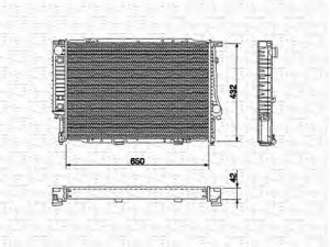 MAGNETI MARELLI 350213423000 radiatorius, variklio aušinimas 
 Aušinimo sistema -> Radiatorius/alyvos aušintuvas -> Radiatorius/dalys
17111712267, 17111723468, 17112243446