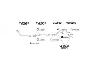 VENEPORTE 900134 išmetimo sistema 
 Išmetimo sistema -> Išmetimo sistema, visa