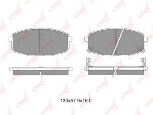 LYNXauto BD-4404 stabdžių trinkelių rinkinys, diskinis stabdys 
 Techninės priežiūros dalys -> Papildomas remontas
58101-0QA00, 58101-1HA00, 58101-1HA10