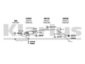 KLARIUS 720420E išmetimo sistema 
 Išmetimo sistema -> Išmetimo sistema, visa