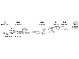 HJS Ma_60 išmetimo sistema 
 Išmetimo sistema -> Išmetimo sistema, visa
