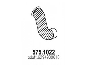 ASSO 575.1022 išleidimo kolektorius 
 Išmetimo sistema -> Išmetimo vamzdžiai
6294900610