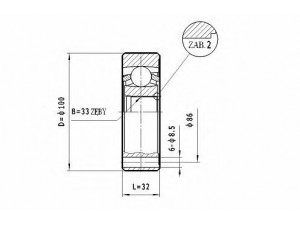 STATIM CW.047 jungčių komplektas, kardaninis velenas 
 Ratų pavara -> Sujungimai/komplektas
251598101, 211598101