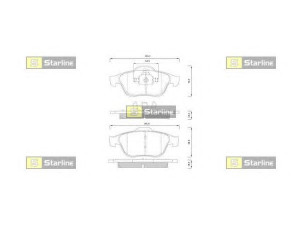 STARLINE BD S825P stabdžių trinkelių rinkinys, diskinis stabdys 
 Techninės priežiūros dalys -> Papildomas remontas
77 01 206 599, 77 01 206 747, 77 01 207 615