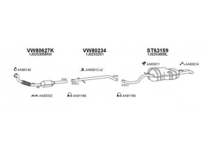 VENEPORTE 600033 išmetimo sistema 
 Išmetimo sistema -> Išmetimo sistema, visa