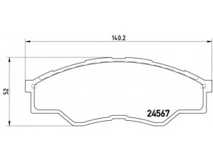 BREMBO P 83 096 stabdžių trinkelių rinkinys, diskinis stabdys 
 Techninės priežiūros dalys -> Papildomas remontas
044650K010, 044650K160