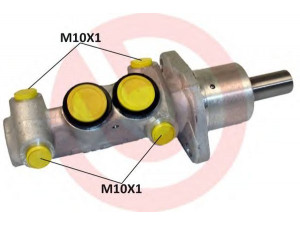 BREMBO M 68 001 pagrindinis cilindras, stabdžiai 
 Stabdžių sistema -> Pagrindinis stabdžių cilindras
1H2611019B, 010117, 010532, 03212026513