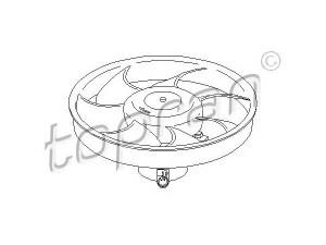 TOPRAN 302 601 ventiliatorius, radiatoriaus 
 Aušinimo sistema -> Oro aušinimas
1 654 375, 89FB8K620AA