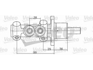 VALEO 350705 pagrindinis cilindras, stabdžiai 
 Stabdžių sistema -> Pagrindinis stabdžių cilindras
4601-95, 460195