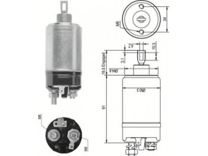 MAGNETI MARELLI 940113050087 solenoidinis jungiklis, starteris
