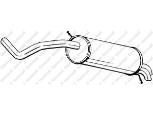 BOSAL 278-107 galinis duslintuvas 
 Išmetimo sistema -> Duslintuvas
6Q6.253.609AE, 6Q6.253.609AF, 6Q6253609AF
