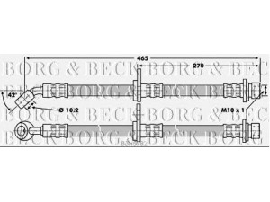 BORG & BECK BBH6782 stabdžių žarnelė 
 Stabdžių sistema -> Stabdžių žarnelės
01466S04900, 01466SR3903, 46430-SR3-938