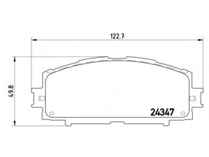 BREMBO P 83 086 stabdžių trinkelių rinkinys, diskinis stabdys 
 Techninės priežiūros dalys -> Papildomas remontas
0446552200, 0446552260, 0446552270