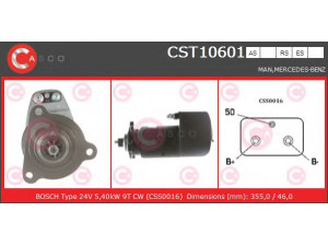 CASCO CST10601AS starteris 
 Elektros įranga -> Starterio sistema -> Starteris
51262017092, 51262017108, 51262017127