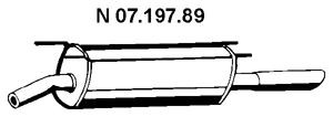 EBERSPÄCHER 07.197.89 galinis duslintuvas 
 Išmetimo sistema -> Duslintuvas
8 52 388