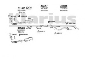 KLARIUS 931035E išmetimo sistema 
 Išmetimo sistema -> Išmetimo sistema, visa