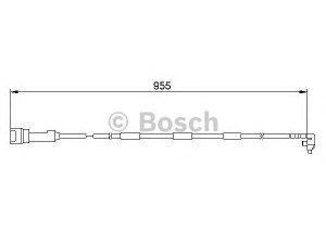 BOSCH 1 987 474 906 įspėjimo kontaktas, stabdžių trinkelių susidėvėjimas 
 Stabdžių sistema -> Susidėvėjimo indikatorius, stabdžių trinkelės
