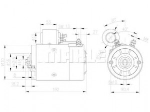 MAHLE ORIGINAL MM 327 elektrovariklis