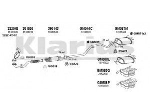 KLARIUS 391700U išmetimo sistema