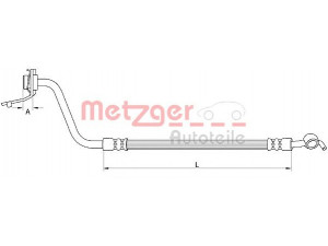 METZGER 4111056 stabdžių žarnelė 
 Stabdžių sistema -> Stabdžių žarnelės
587372B000