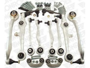 MONROE L0018 pakabos komplektas 
 Ašies montavimas/vairavimo mechanizmas/ratai -> Valdymo svirtis/pasukamosios svirties sujungimas -> Vairo trauklės (valdymo svirtis, išilginis balansyras, diago
8D0 498 998, 8D0 498 998