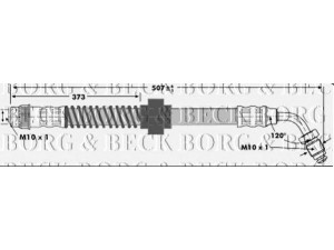 BORG & BECK BBH7132 stabdžių žarnelė 
 Stabdžių sistema -> Stabdžių žarnelės
4620100QAC, 9111645, 4403645, 91 11 645