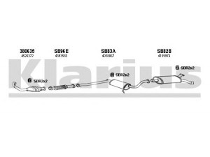 KLARIUS 750124U išmetimo sistema 
 Išmetimo sistema -> Išmetimo sistema, visa