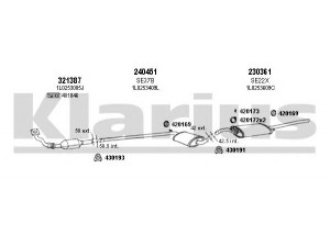 KLARIUS 790085E išmetimo sistema 
 Išmetimo sistema -> Išmetimo sistema, visa