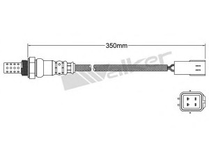 WALKER PRODUCTS 250-241087 lambda jutiklis 
 Išmetimo sistema -> Jutiklis/zondas
392102X050, 392102X060