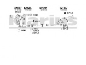 KLARIUS 820123U išmetimo sistema 
 Išmetimo sistema -> Išmetimo sistema, visa
