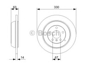 BOSCH 0 986 479 330 stabdžių diskas 
 Stabdžių sistema -> Diskinis stabdys -> Stabdžių diskas
164 423 05 12, 164 423 12 12, A 164 423 05 12