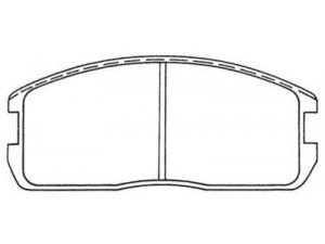 AISIN ASN-134 stabdžių trinkelių rinkinys, diskinis stabdys
MB366969, MB407963, MB534583, MB534587