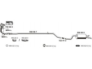 ERNST 120088 išmetimo sistema 
 Išmetimo sistema -> Išmetimo sistema, visa