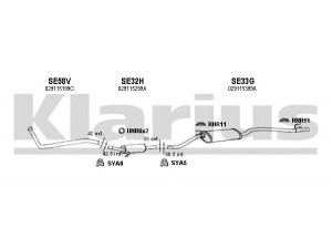 KLARIUS 790047U išmetimo sistema