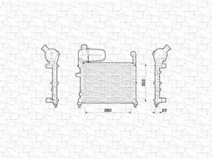 MAGNETI MARELLI 350213787000 radiatorius, variklio aušinimas 
 Aušinimo sistema -> Radiatorius/alyvos aušintuvas -> Radiatorius/dalys
7632019, 7739073