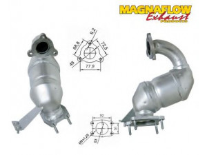 MAGNAFLOW 79202D katalizatoriaus keitiklis 
 Išmetimo sistema -> Katalizatoriaus keitiklis
8602968