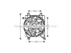 AVA QUALITY COOLING HY7502 ventiliatorius, radiatoriaus 
 Aušinimo sistema -> Oro aušinimas
2535022000, 2538622020, 9773722000