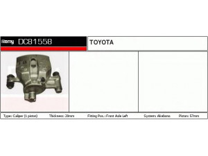 DELCO REMY DC81558 stabdžių apkaba 
 Dviratė transporto priemonės -> Stabdžių sistema -> Stabdžių apkaba / priedai