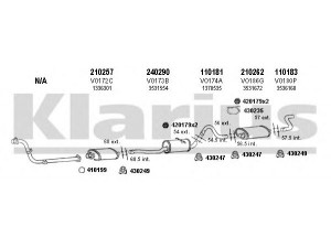 KLARIUS 960174E išmetimo sistema
