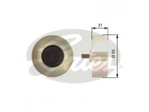 GATES T36374 kreipiantysis skriemulys, V formos rumbuotas diržas 
 Diržinė pavara -> V formos rumbuotas diržas/komplektas -> Laisvasis/kreipiamasis skriemulys
11284719859, 11287802146, 4719859