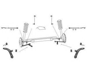 MEYLE WG0497100 vairavimo mechanizmas; rato pakaba 
 Ašies montavimas/vairavimo mechanizmas/ratai -> Prekių paieška pagal schemą