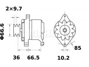 MAHLE ORIGINAL MG 580 kintamosios srovės generatorius
MN 16 359 117, MN 16 369 118, MN16.359.118