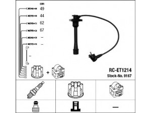 NGK 9167 uždegimo laido komplektas 
 Kibirkšties / kaitinamasis uždegimas -> Uždegimo laidai/jungtys
90919-15208, 90919-15209, 90919-15210