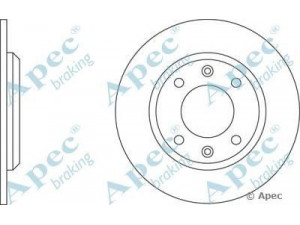 APEC braking DSK205 stabdžių diskas 
 Dviratė transporto priemonės -> Stabdžių sistema -> Stabdžių diskai / priedai
95661749, 96012770, 4246G3, 4246G6