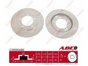 ABE C38000ABE stabdžių diskas 
 Stabdžių sistema -> Diskinis stabdys -> Stabdžių diskas
55211-65D10, 55211-65D11, 55211-65D12