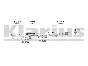 KLARIUS 330512U išmetimo sistema 
 Išmetimo sistema -> Išmetimo sistema, visa